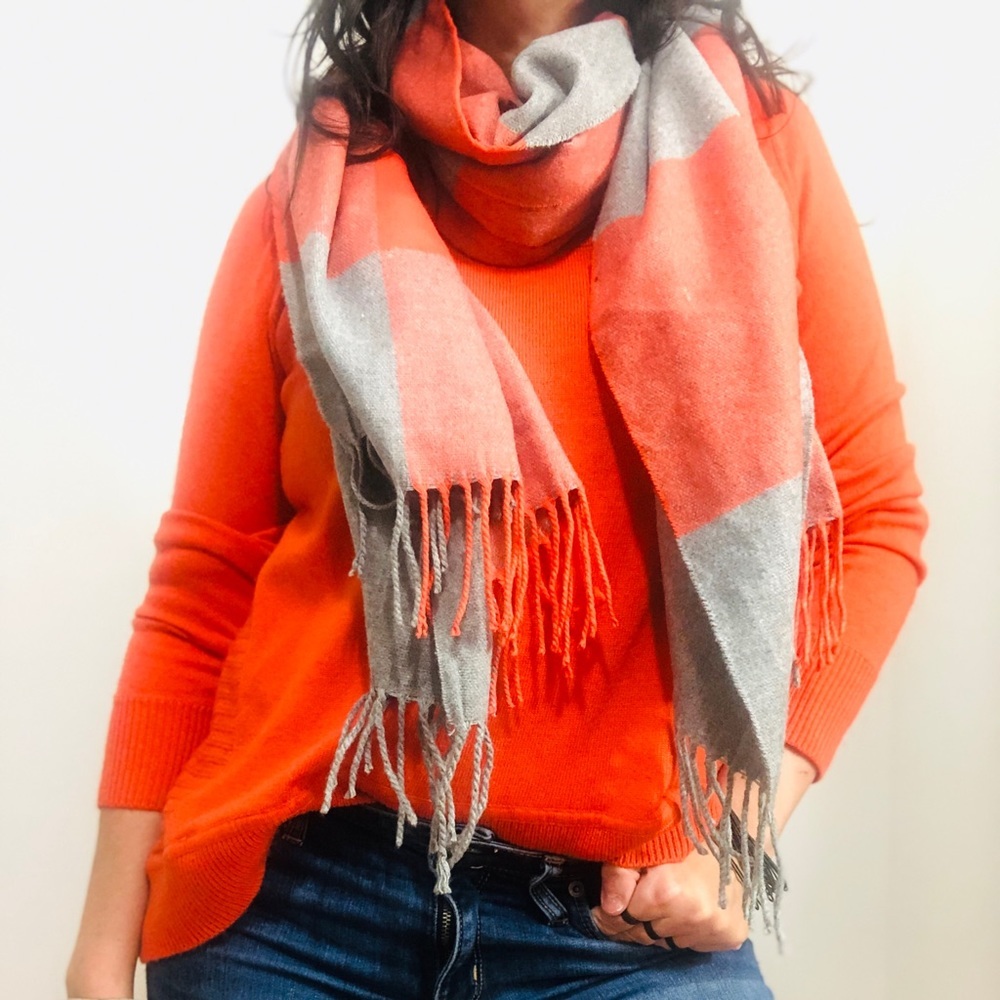 DVF Orange cashmere Sweater - Picture 4 of 8